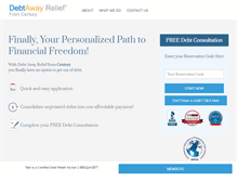 Tablet Screenshot of debtaway.com